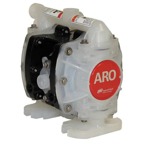 Double Diaphragm Pump, Groundable Polypropylene, Air Operated, PTFE
