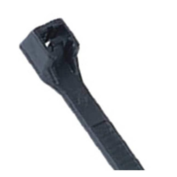 Cable Tie Assortment, 4 in, 8 in L, Black, Nylon 6/6, 200 PK