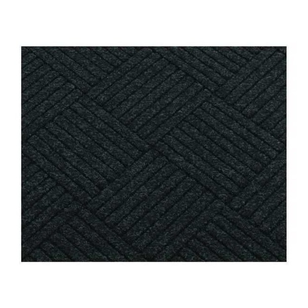 Entrance Mat, Polypropylene, 3/8 in Thick, Charcoal, 3 ft W x 5 ft L