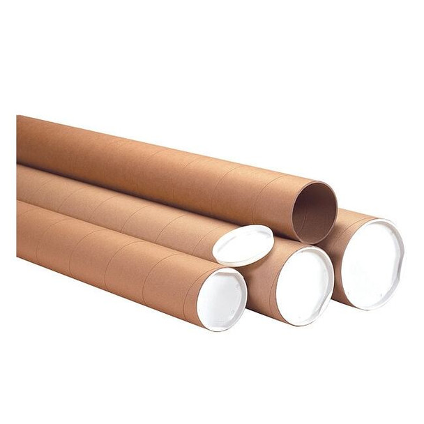 Crownhill Mailing Tube, Brown, Cylindrical, PK12 P4036KHD