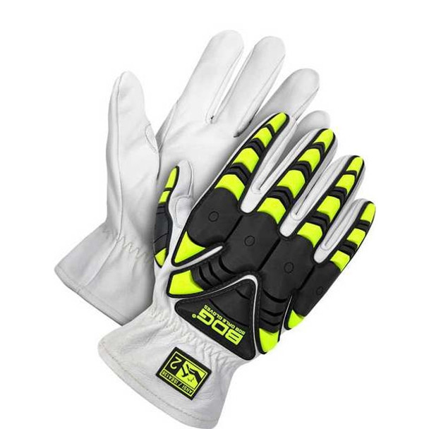 Bdg Leather Gloves,Black/White/Yellow,2XL 20-1-1870-X2L Bdg Leather Gloves,Black/White/Yellow,2XL 20-1-1870-X2L