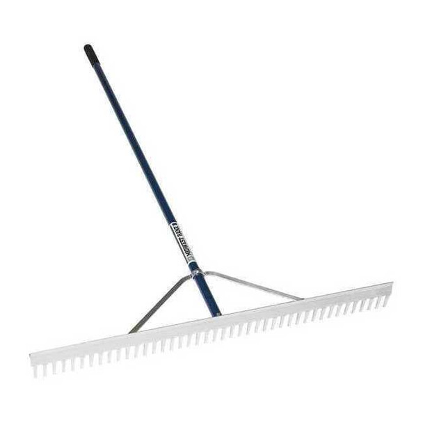 36 in Aluminum Landscape Rake, 42 Tines, 66 in L Aluminum Handle