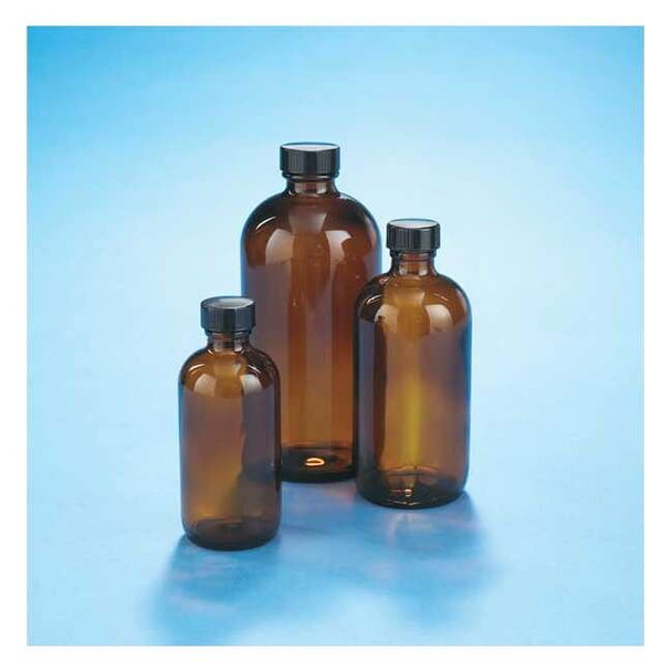 Kimble Chase Boston Bottle,500mL,Amber,PK12 5121628V-21