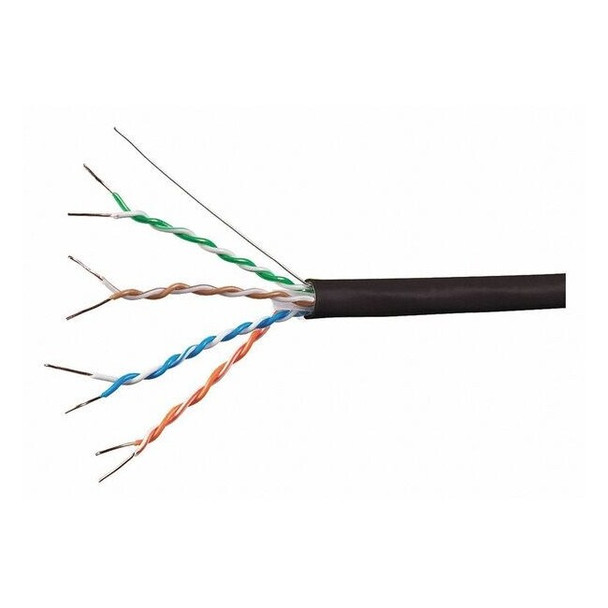 Monoprice Data Cable,1000 ft. L,Black Jacket 18600