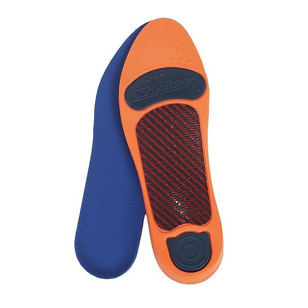 Insole, Graphite Composite, Sorbothane, Orange/Blue, Men 4 to 5, Women 6 to 7
