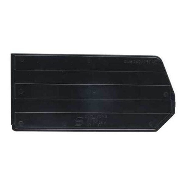 Plastic Divider, Black, 13 3/4 in L, 6 1/2 in H, 6 PK
