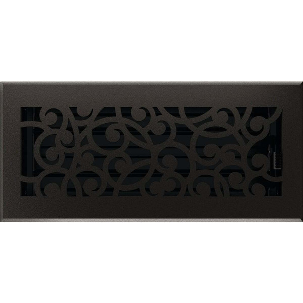 Imperial Wonderland 4 In. x 10 In. Cast Iron Steel Floor Register RG3374