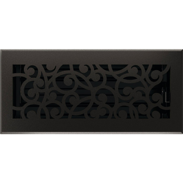 Imperial Wonderland 4 In. x 10 In. Cast Iron Steel Floor Register RG3374