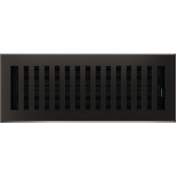 Imperial Montezuma 4 In. x 12 In. Cast Iron Steel Floor Register RG3478