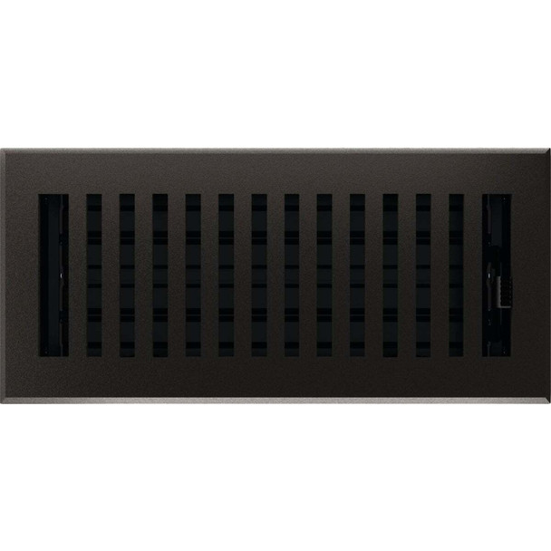 Imperial Montezuma 4 In. x 10 In. Cast Iron Steel Floor Register RG3477