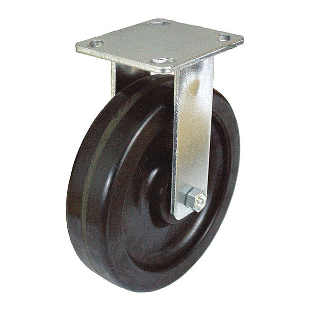 NSF-Listed Plate Caster,1200 lb. Ld Rating,Roller