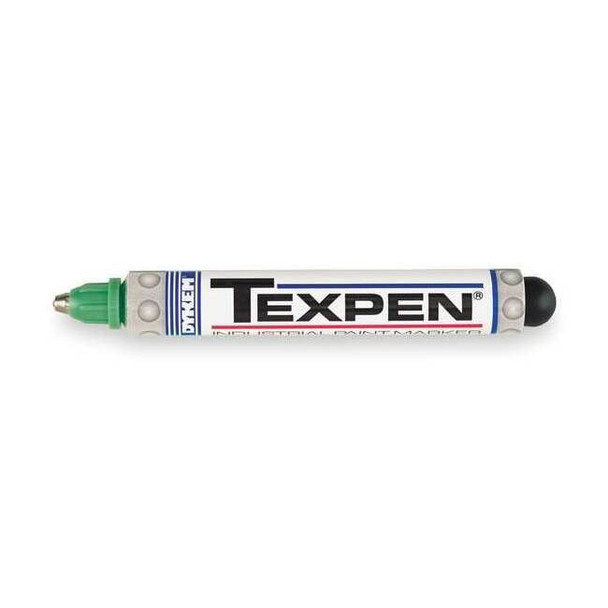 Dykem Industrial Marker, Medium Tip, Green Color Family, Ink 16043
