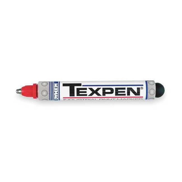 Dykem Industrial Marker, Medium Tip, Red Color Family, Ink 16023