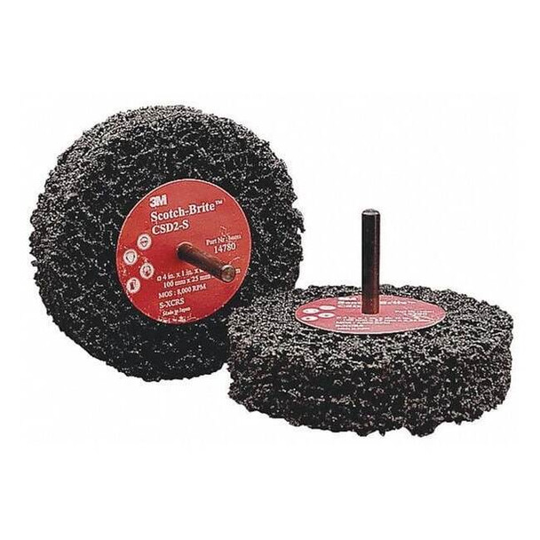 Scotch-Brite Clean and Strip Disc, 4 in Dia, 1/2 in W 7000120702
