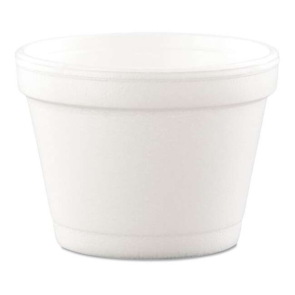 Dart Bowl Container,Foam,4 oz.,White,PK1000 4J6