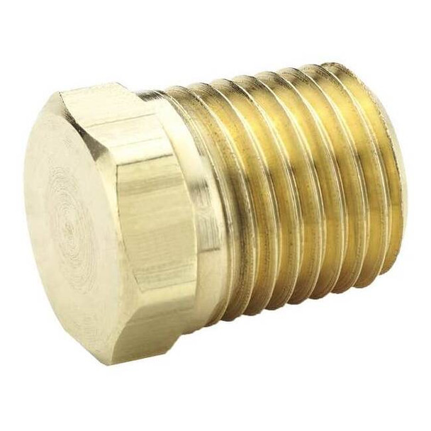Hex Head Plug Brass Hex Head Plug, 3/4 in Male NPT X 3/4 in Male NPT