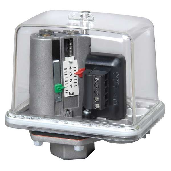 Pressure Switch, Standard, SPDT, 1/4" NPT, 4.4 to 145 psi Range