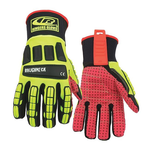 Ringers Gloves Glove,Impact Resistant,L,Hi-Vis,Pr 267-10