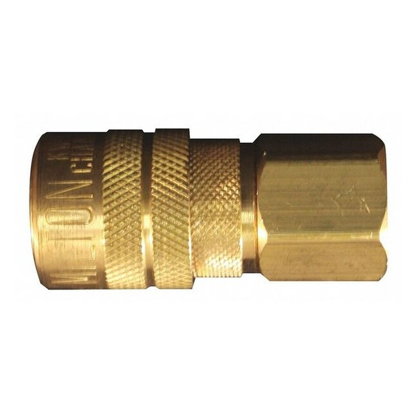 Milton M-Style Coupler, 3/8 in FNPT, Brass, Pack of 10 718