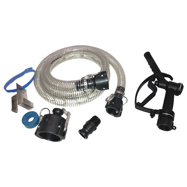 Action Pump Hose Kit,Dia.1 In,Polypropylene,Camlok IBC-HK-8P2C