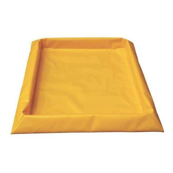 Eagle Mfg Spill Tray, Yellow, Square, 30 gal T8103