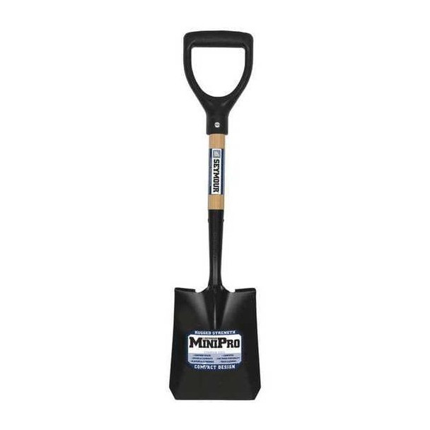 Seymour Midwest Square Point Shovel, 27 in L Wood Handle 49353GRA