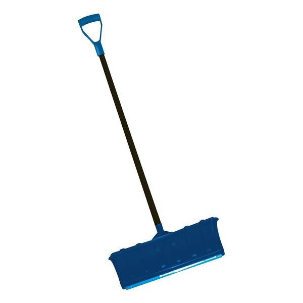 Snow Shovel, 22 1/4 in W x Aluminum, Plastic Blade, 45 in L Steel Handle