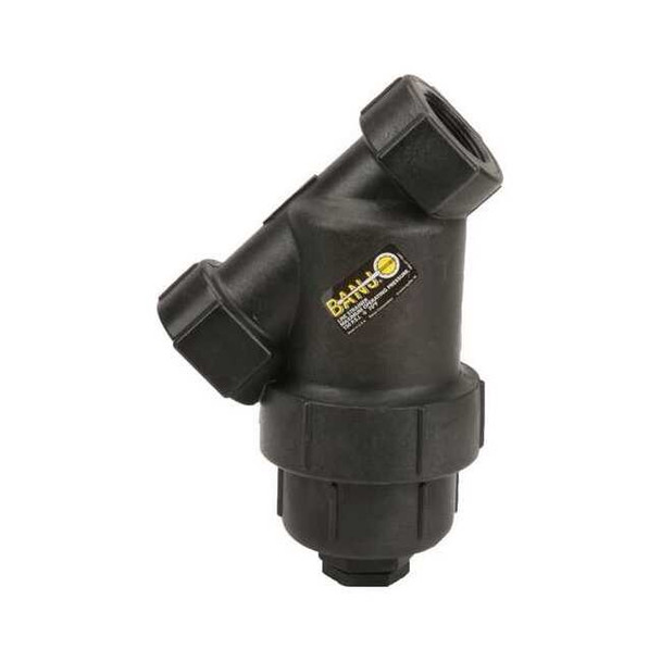 Banjo Y Strainer, 1-1/2" Pipe, FNPT x FNPT, Polypropylene, 150 psi LS150-80