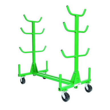 Master Bundle Rack Greenlee Rack Greenlee Mobile Bar & Pipe Rack, Green, 100 Load Capacity, 4 Levels 668 ...