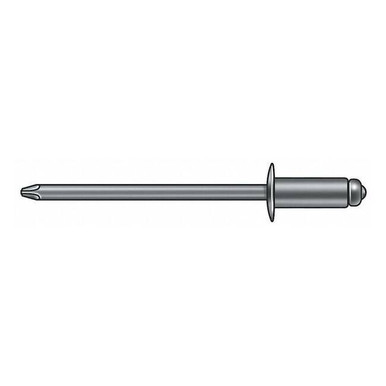 Sd41bs Rivet Blind Rivet, Dome Head, 1-8 in Dia., 29-64 in L, Aluminum Body, 500 PK ...