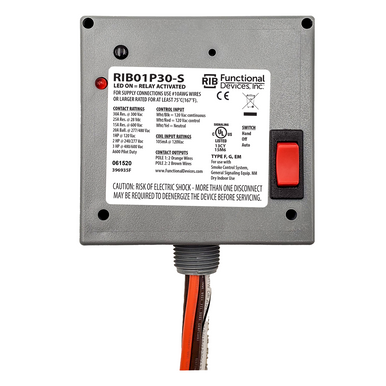 RIB Relays Enclosed Power Control Relay RIB01P30-S MET-65175 - SIM Supply