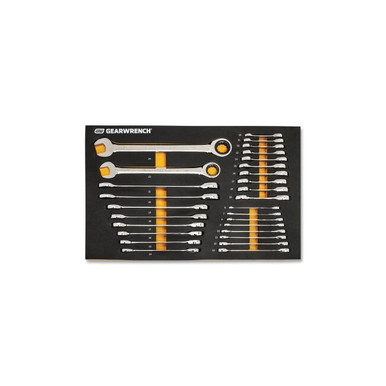 72T Modular Combination Ratcheting Wrench Tool Set, Metric, Includes ...