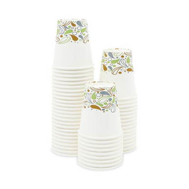 Boardwalk BWKDEER10HCUP 10 oz. Deerfield Printed Paper Hot Cups (50 Cups/Sleeve, 20 Sleeves/Carton)