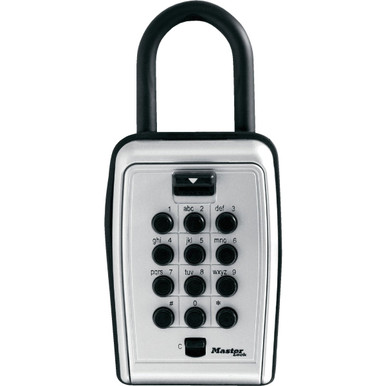 Master Lock Lock Box 5422D Set Your Own Combination Push Button Portable Key Safe, 3-1/8 in. Wide (4 Pack,Portable)