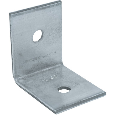 Simpson Strong Tie HL 3-1-4 in. x 2-1-2 in. Galvanized Heavy Angle HL33 ...