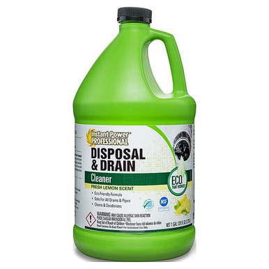 Instant Power Professional Commercial Drain Cleaner: Jug, 1 gal, Liquid, Lemon 8881