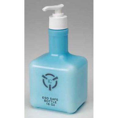 I.C. Cleanroom Hand Lotion, Fragrance Free, Greaseless, with no contaminates Such as Silicone, Lanolin, Glycerin or Mineral Oil. ESD Safe, NSF E4. 16oz. ESD Bottle