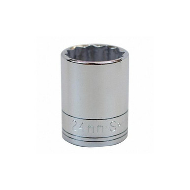Chrome SK PROFESSIONAL TOOLS 324 Socket 24 mm Steel