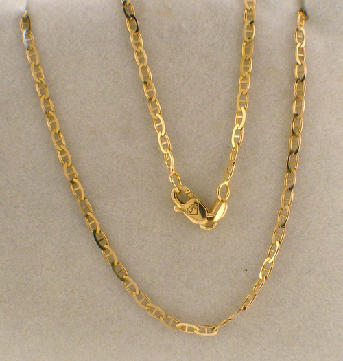 14 karat yellow gold 20 inch gucci chain weighing 5.2 grams