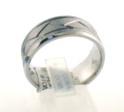 Cobalt chrome flat-weave wedding ring. The total weight of the ring is 9.2 grams and is made for a finger size of 10.