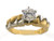 14 karat two tone remount ring .