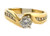 14k yellow gold diamond remount ring weighing 5.1g. finger size 6.5diamond weighs .25ct