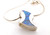 sterling silver 16 inch snake chain with sterling created opal inlay pendant weighing 4.9 grams
