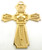 CAD designed gothic pectoral cross. 3.25 inches in height and 49 grams in 14K gold