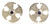 Canterbury cross cuff links