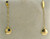 14 karat yellow gold disk dangle earrings weighing 2.8 grams