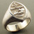 Small adjutants ring. 19x14mm and weighs 12.6 grams in sterling silver. Gospel according to Ellis collection