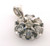 14 karat white gold diamond pendant weighing 2.4 grams.  Diamonds weigh a total of approx .70ct