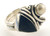 Sterling Silver pearl and Drusy ring weighing 7.2 grams. Finger size 6.75
