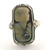 14 karat white gold Cameo ring weighing 4.5 grams.  SZ 6.5